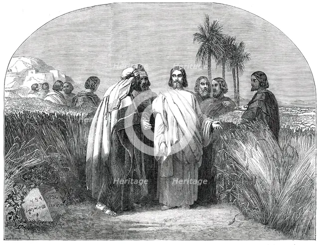 Christ with the Disciples in the Corn-Field..., 1850. Creator: Unknown.