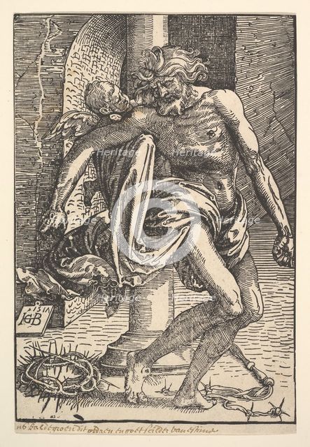 Christ with the Instruments of Torture Supported by a Little Angel, 1517. Creator: Hans Baldung.