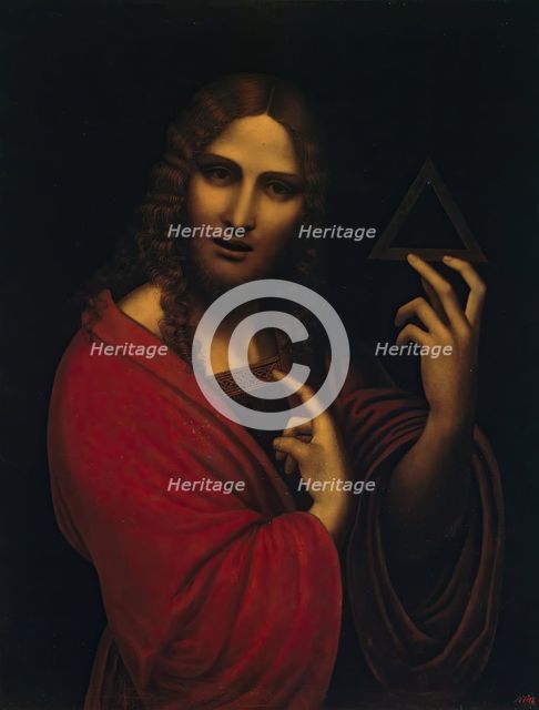 Christ with the Symbol of the Trinity, 1550. Creator: Giovanni Pietro Rizzoli.