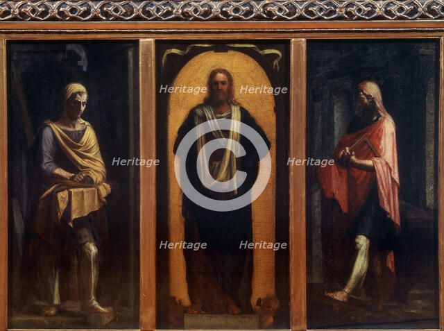 Christ with two Saints'.  Creator: Piombo, Sebastiano, del (1485-1547).