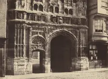 Christchurch Gateway, Canterbury, 1854, printed 1857. Creator: Benjamin Brecknell Turner