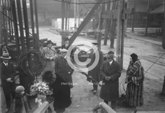 Christening Group for the Yugoslavian 'Bakar', J Samuel White and Co, Cowes, Isle of Wight, 1931. Creator: Kirk & Sons of Cowes.