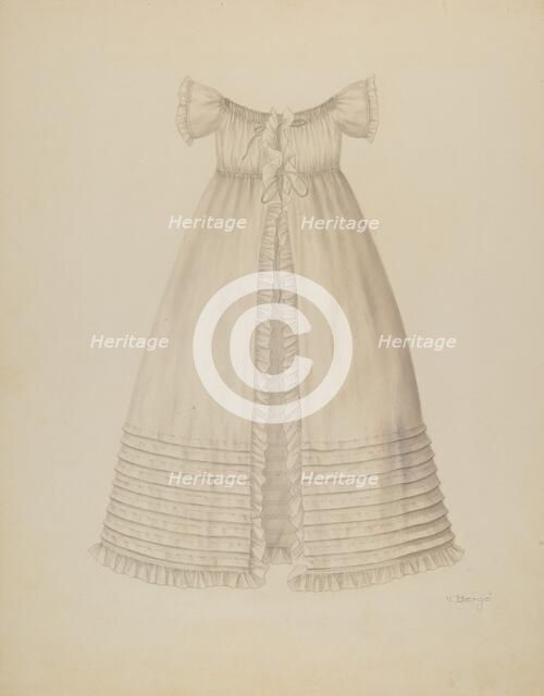 Christening Dress, c. 1939. Creator: Virginia Berge.