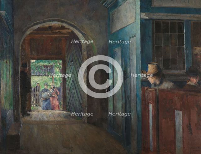 Christening in Tanum Church, 1892. Creator: Harriet Backer.
