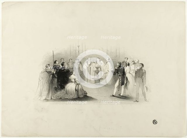 Christening of Edward VII, n.d. Creator: John Hayter.
