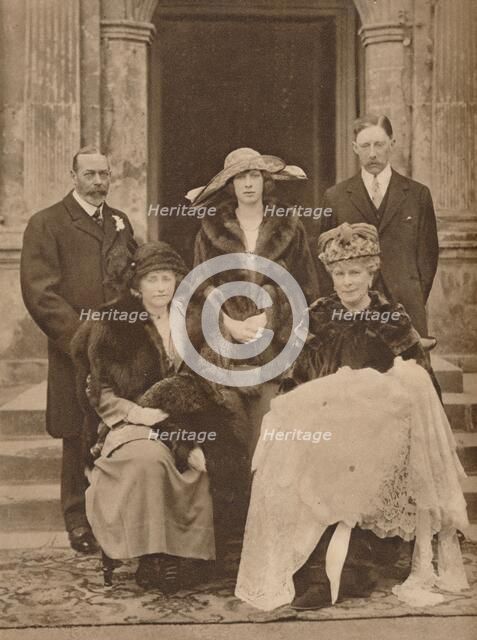 Christening of the first child of Mary, Princess Royal, Goldsborough, Yorkshire, 1923 (1935). Artist: Unknown.