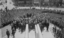 Christening party on U.S.S. Recruit, 30 May 1917. Creator: Bain News Service