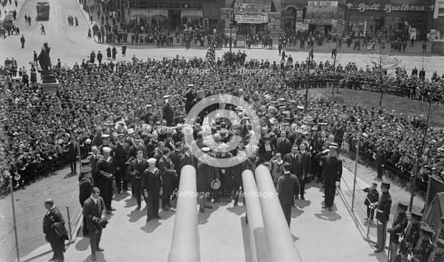 Christening party on U.S.S. Recruit, 30 May 1917. Creator: Bain News Service.