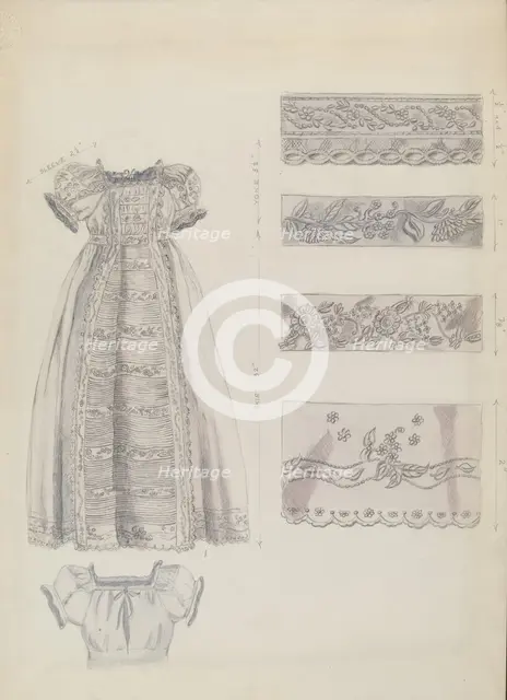 Christening Robe, c. 1936. Creator: Ella Josephine Sterling.