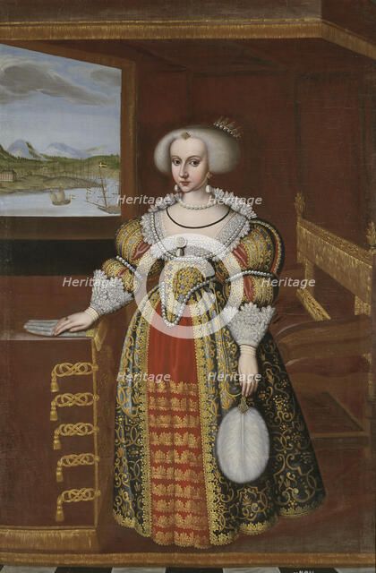 Christina, 1626-1689, Queen of Sweden. Creator: Jacob Heinrich Elbfas.