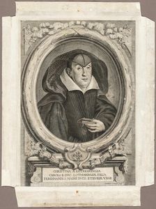 Christina of Lorraine, 1666; published 1761. Creator: Adriaen Haelwegh
