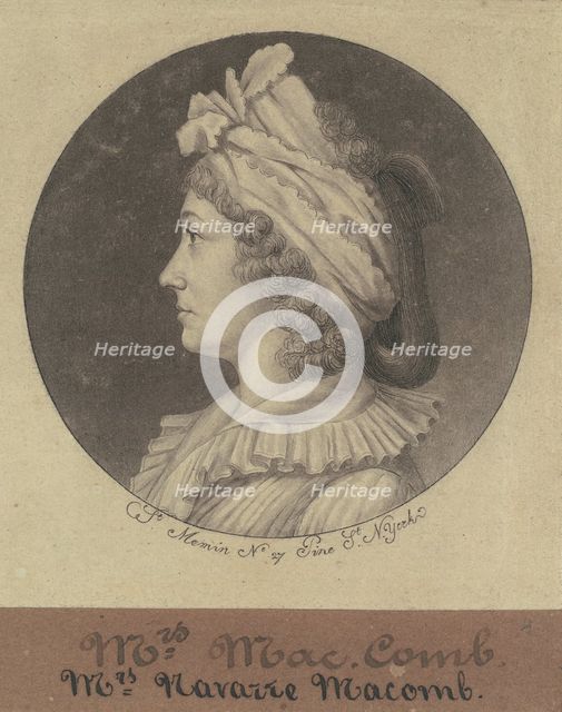 Christina Livingston Macomb, 1797. Creator: Charles Balthazar Julien Févret de Saint-Mémin.