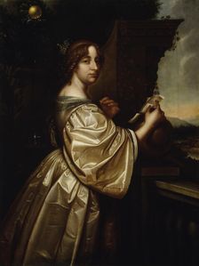 Christina, Queen of Sweden, c1650. Creator: Workshop of David Beck