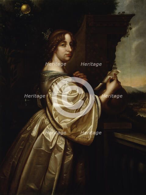 Christina, Queen of Sweden, c1650. Creator: Workshop of David Beck.