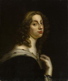Christina, Queen of Sweden, c1650. Creator: Workshop of David Beck