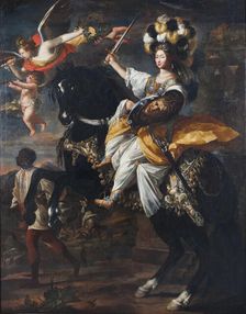 Christine Marie of France (1606-1663), Duchess of Savoy, as Minerva, ca 1663. Creator: Dauphin, Charles Claude (1615/20-1677)