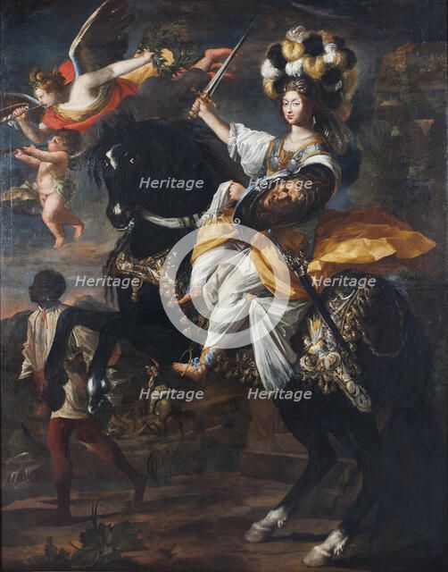 Christine Marie of France (1606-1663), Duchess of Savoy, as Minerva, ca 1663. Creator: Dauphin, Charles Claude (1615/20-1677).