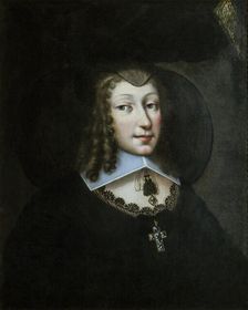 Christine Marie of France (1606-1663), Duchess of Savoy in widow's dress, 1638-1640. Creator: Torret, Philibert (c. 1600-1669)