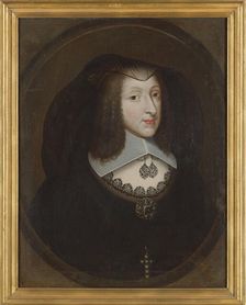 Christine Marie of France (1606-1663), Duchess of Savoy in widow's dress, c. 1640. Creator: Torret, Philibert (c. 1600-1669)