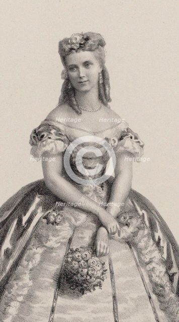 Christine Nilsson (1843-1921) as Violetta in Opera La Traviata by Giuseppe Verdi, 1864.