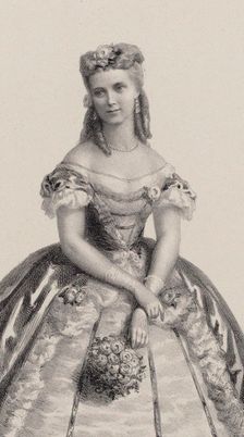 Christine Nilsson (1843-1921) as Violetta in Opera La Traviata by Giuseppe Verdi, 1864