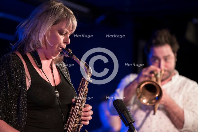 Christine Jensen and Percy Pursglove, 2016. Artist: Alan John Ainsworth.