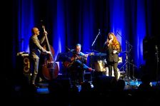 Christine Tobin, Dave Whitford (Bass), Ropetackle Arts Centre, Shoreham, West Sussex, Jan 2016. Artist: Brian O'Connor