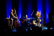Christine Tobin, Phil Robson, Dave Whitford, Ropetackle Arts Centre, Shoreham, Jan 2016. Artist: Brian O'Connor