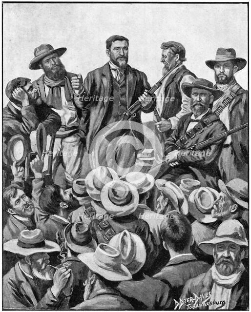 Christiaan De Wet, Afrikaner soldier, politician and big game hunter, c1899. Artist: Unknown