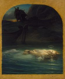 Christian Martyr Drowned in the Tiber During the Reign of Diocletian, 1853. Creator: Paul Delaroche
