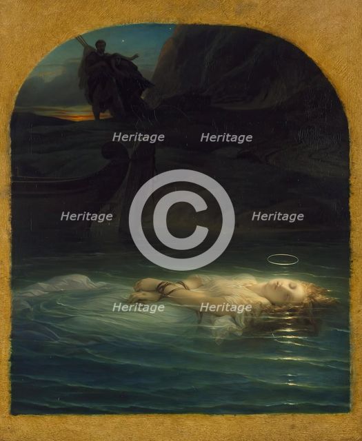 Christian Martyr Drowned in the Tiber During the Reign of Diocletian, 1853. Creator: Paul Delaroche.