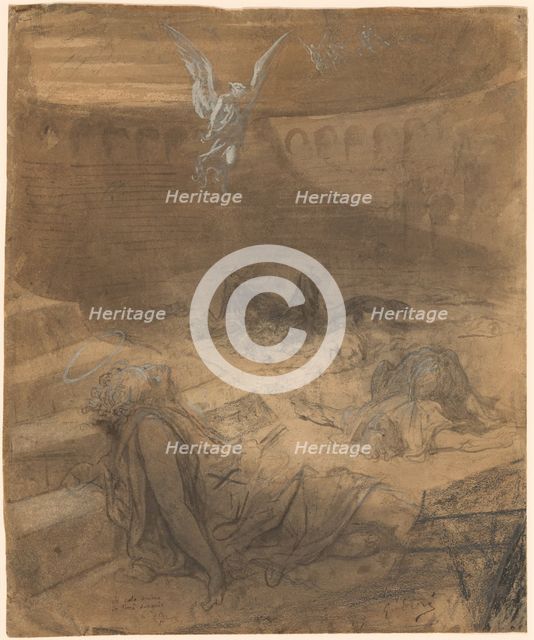 Christian Martyrs, 1869/1871. Creator: Gustave Doré.