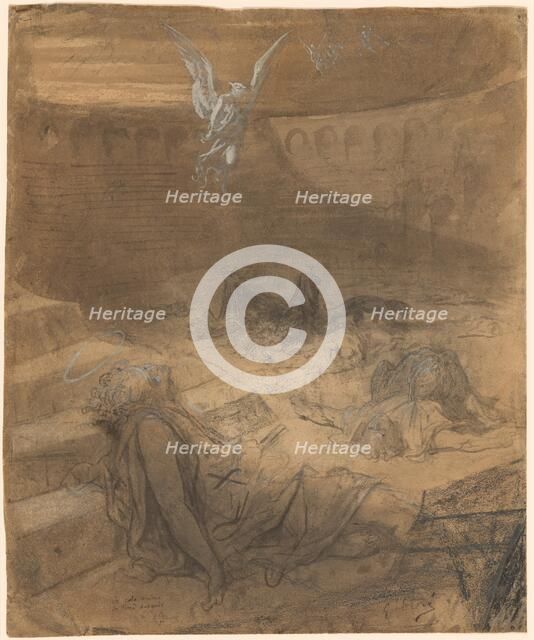 Christian Martyrs, 1869/1871. Creator: Gustave Doré.