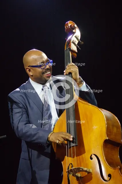 Christian McBride, Love Supreme Jazz Festival, Glynde Place, East Sussex, 2014.  Artist: Brian O'Connor.