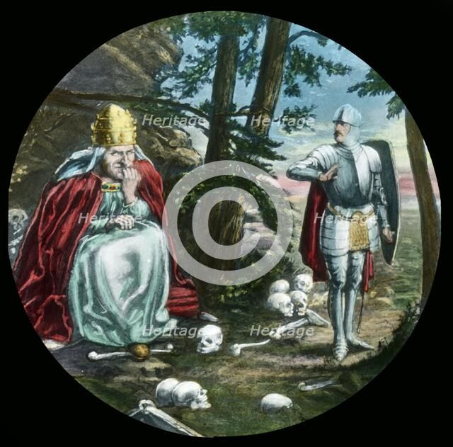 'Christian avoids the cave of Giant Pope, c1910.  Creator: Unknown.