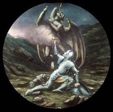 Christian and Apollyon c1910. Creator: Unknown