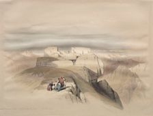 Christian and Mahomedan Chapels on the Summit of Sinai, 1839. Creator: David Roberts (British, 1796-1864)