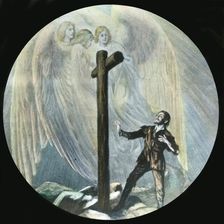 Christian arrives at the cross , c1910. Creator: Unknown