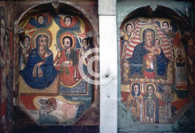 Christian Church wall painting, Ethopia. Artist: Unknown.