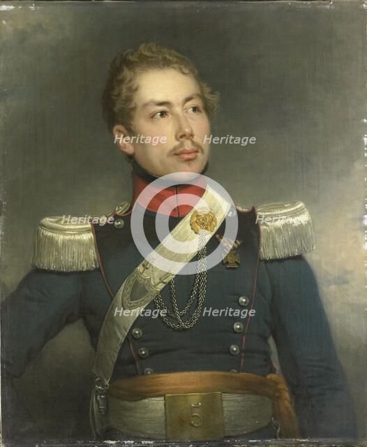 Christian Edouard Fraser (1812-79), Second Lieutenant of the 5th Dragoon Regiment, 1834. Creator: Charles Howard Hodges.