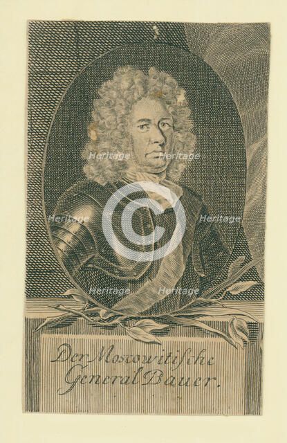 Christian Felix Bauer (1667-1717). Artist: Bernigeroth, Martin (1670-1733)