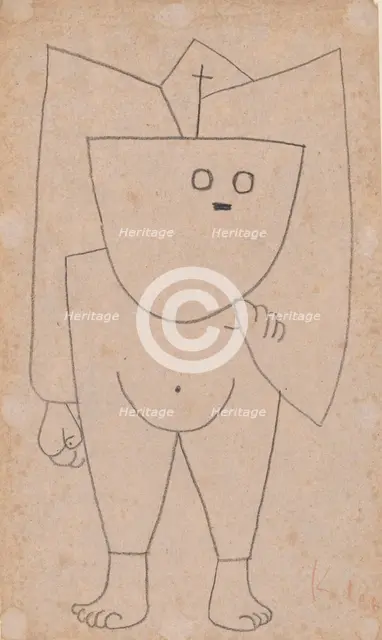 Christian ghost (Christliches Gespenst), 1939. Artist: Klee, Paul (1879-1940)
