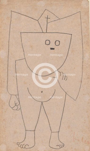 Christian ghost (Christliches Gespenst), 1939. Artist: Klee, Paul (1879-1940)