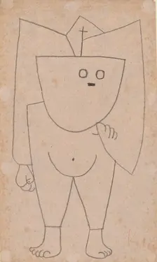Christian ghost (Christliches Gespenst), 1939. Artist: Klee, Paul (1879-1940)
