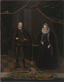 Christian I, 1560-1591, Elector of Saxony, Sofia, 1568-1622, c16th century. Creator: Anon