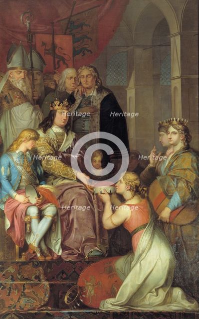 Christian I Proclaiming Holstein a Duchy in 1474 ... executed for Christiansborg Castle, 1780. Creator: Nicolai Abraham Abildgaard.