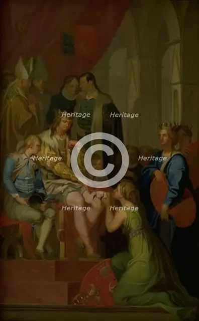 Christian I Raising the Province of Holstein to the State of a Duchy in 1460, 1778. Creator: Nicolai Abraham Abildgaard.