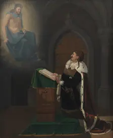 Christian IV's Vision at Rothenburg Castle, 1823. Creator: Ditlev Blunck