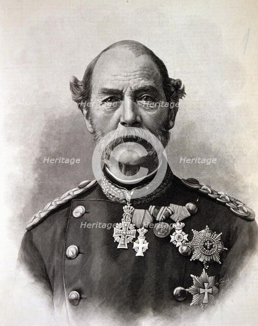 Christian IX (1818-1906), King of Denmark (1863-1906), engraving of L'Illustration, 1903.
