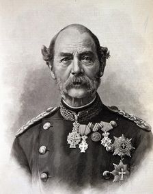 Christian IX (1818-1906), King of Denmark (1863-1906), engraving of L'Illustration, 1903